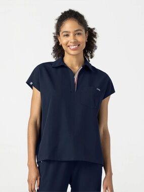 Navy Mediclo Scrub Top
